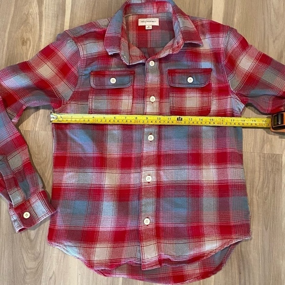 Free Assembly Men’s Knit Flannel Shirt. Size S - Picture 5 of 10